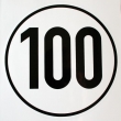 Geschwindigkeits-Schild Aluminium 100 km/h